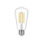 LED Gloeilamp Transparante Edison ST64 7W 806Lm E27 3500K Dimbaar - N02
