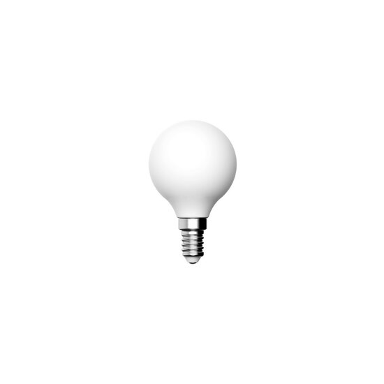 G45 LED-lamp met wit porseleineffect en E14-fitting