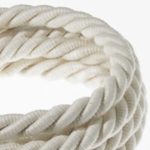 wit Creative-Cables snoer van katoen