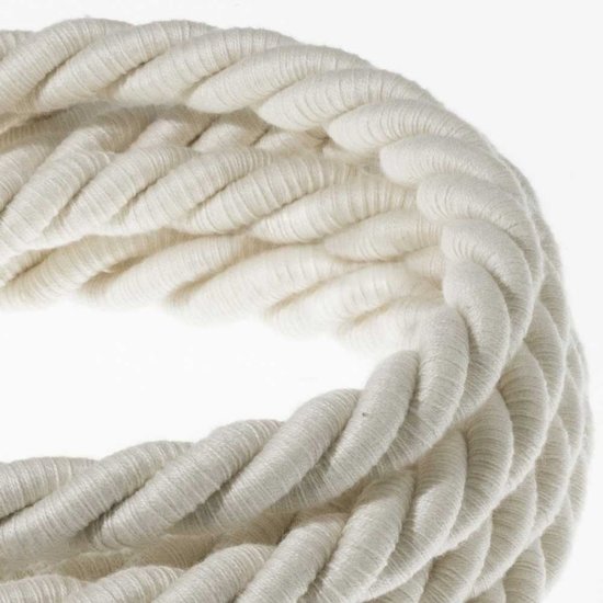 wit Creative-Cables snoer van katoen
