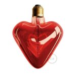 LED Gloeilamp - Rood Hart 5W E27 Dimbaar 2000K