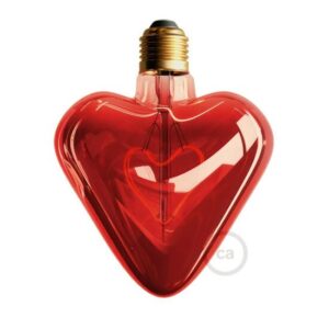 LED Gloeilamp - Rood Hart 5W E27 Dimbaar 2000K