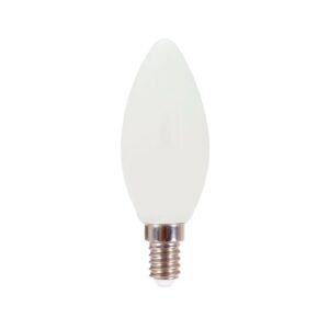Oliva LED-filamentlamp van melkglas met E14-fitting