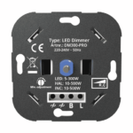 Universele LED Dimmer 0-300W | Fase-afsnijding