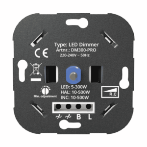 Universele LED Dimmer 0-300W | Fase-afsnijding