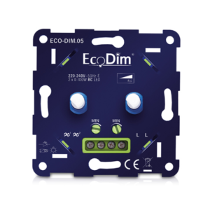 EcoDim ECO-DIM.05 LED Dimmer Duo | 2x 0-100W
