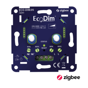 EcoDim ECO-DIM.05 Zigbee LED Dimmer Duo | 2x 0-100W