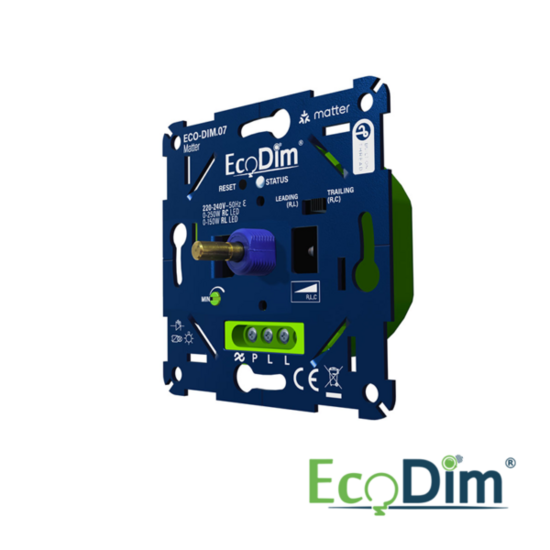 ECODIM LED Dimmer | Matter | Druk/Draai | 0-250 Watt