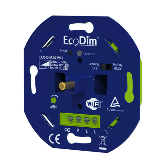 ECODIM | LED Dimmer | WiFi | Druk/Draai | 0–250W | RLC – Bild 2