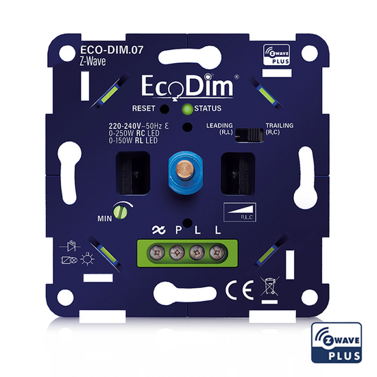 EcoDim ECO-DIM.07 Z-Wave LED Dimmer 0-250W | RLC