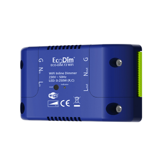 ECODIM | Inline LED Dimmer | 250W | WiFi | Tuya | Smart Life - Afbeelding 2