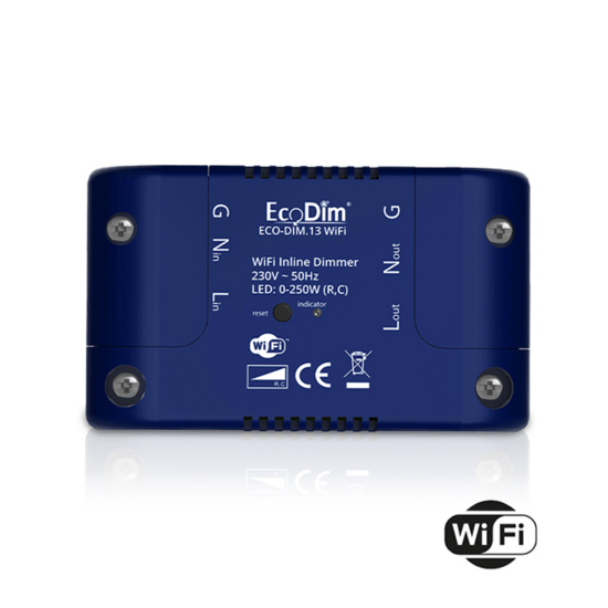 EcoDim ECO-DIM.13 WiFi Inline LED Dimmer 0-250W