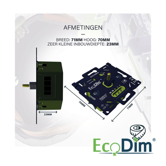 LED Dimmer Universeel 0-300W – Fase aan- en afsnijding (RLC) - Afbeelding 3