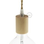 Naturel houten E27-fitting van Creative Cables