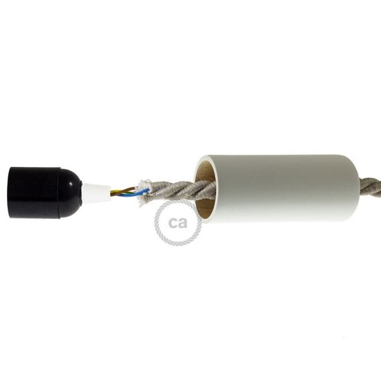 Creative Cables houten E27-fittinghouder wit voor 16 mm snoer – Bild 3