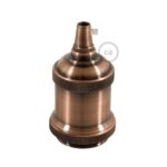 Koperkleurige vintage aluminium E27-fitting van Creative Cables