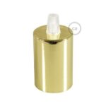 Cilindrische messingkleurige E27-fitting van Creative Cables