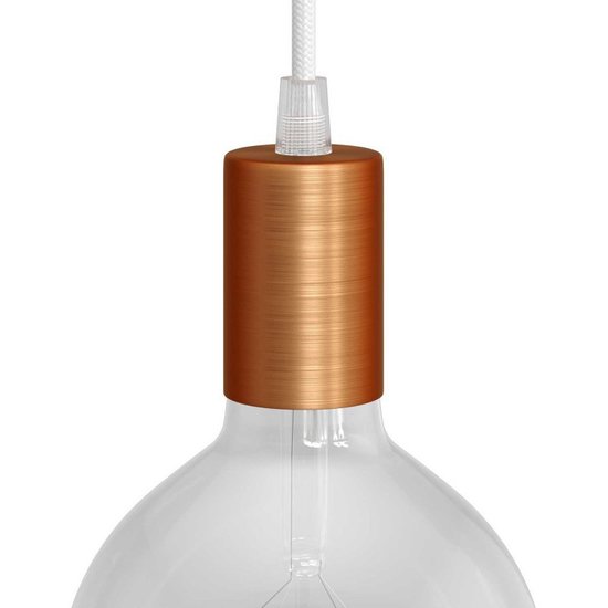 Lampfitting Cilindrisch E27 | Geborsteld Koper - Afbeelding 3