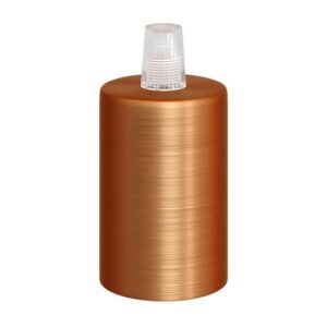Lampfitting Cilindrisch E27 - Geborsteld Koper