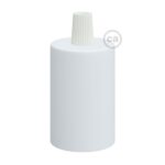 Cilindrische matwitte metalen E27-fitting van Creative Cables