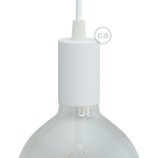 Lampfitting cilindrisch E27 | Wit (mat) - Image 3