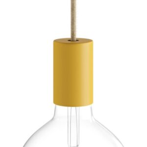 Lampfitting E27 Pastelkleur - Mosterdgeel