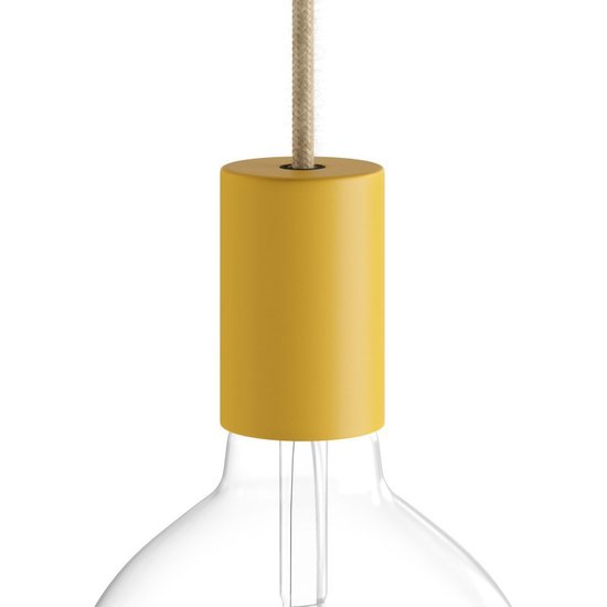 Lampfitting E27 Pastelkleur - Mosterdgeel