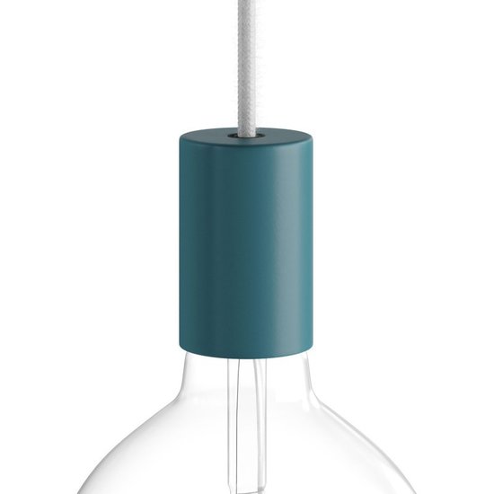 Lampfitting E27 Pastelkleur - Petrol-blauw