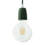 Groene porseleinen E27-fitting van Creative Cables