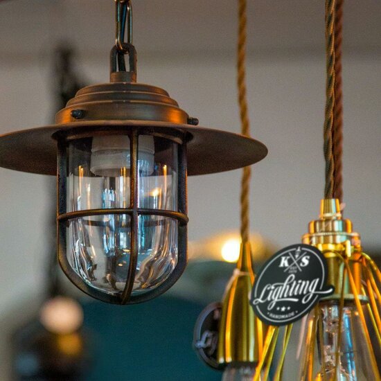 Hanglamp Labenne Brons-koper Aan ketting