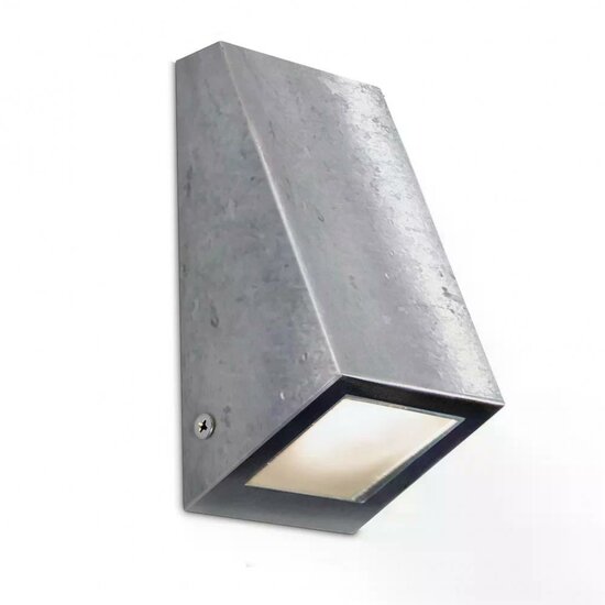 Zilvergrijze Downlighter S muurspot met GU10-fitting
