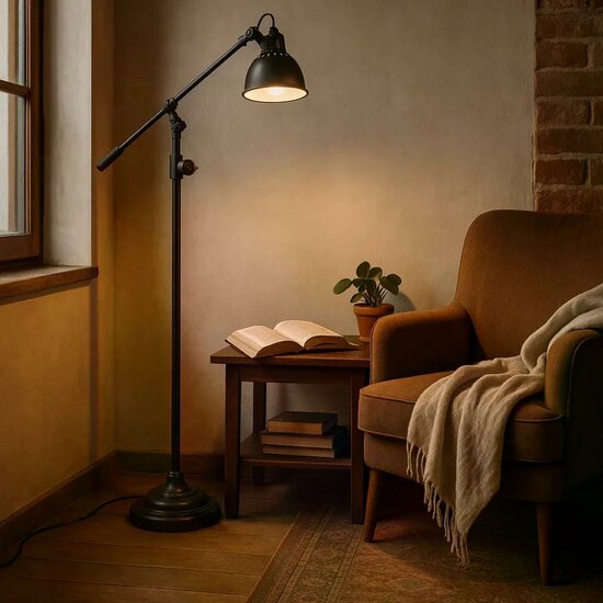Archer vloerlamp | zwart | 155 cm - Afbeelding 2