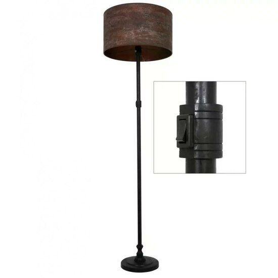 KS Cooper vloerlampvoet | Antiek zwart | 141cm