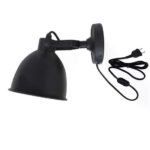 Maxim Cover XL wall spotlight | antique black | E27