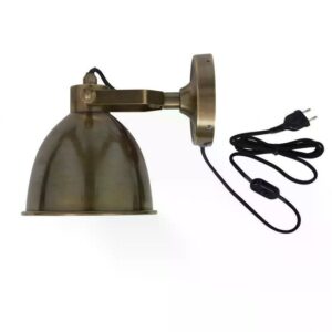 Maxim Cover muurspot | messing | H: 22 cm