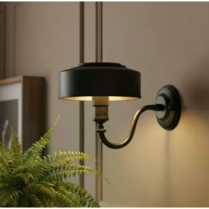 Antibes wandlamp | zwart | E27