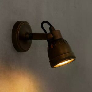 Indigo wandlamp/plafondlamp | messing | H: 11 cm