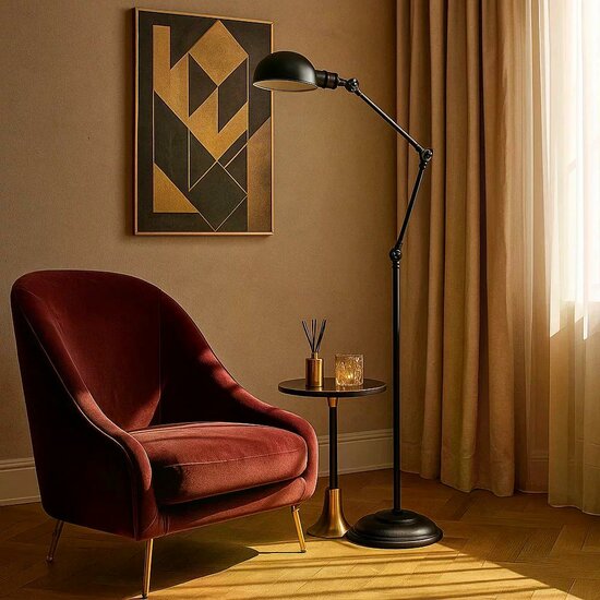 Nova vloerlamp | antiek zwart | E27 – Bild 2