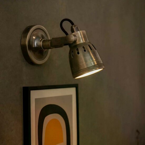 Indigo wandlamp | zilver | H: 11 cm - Afbeelding 3