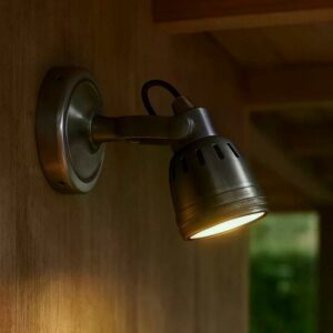 Indigo wandlamp | zilver | H: 11 cm