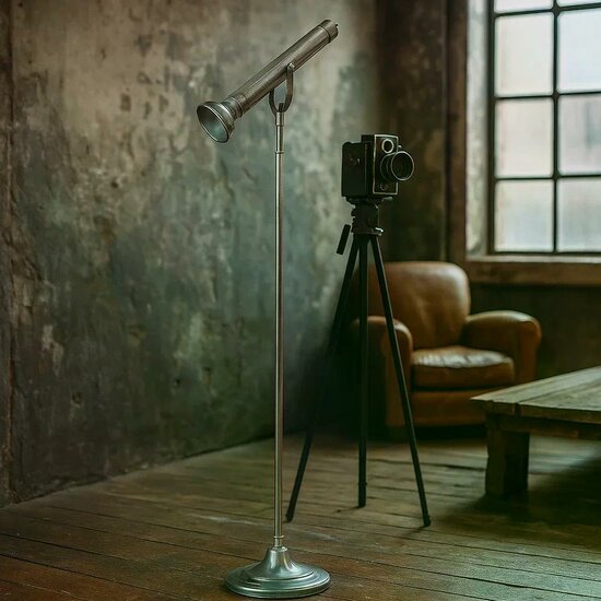 Torch vloerlamp | zilver | 132 cm - Afbeelding 2