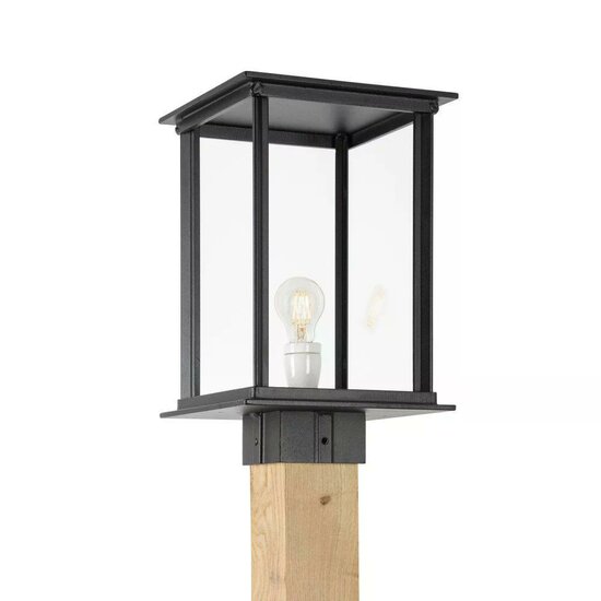 Lantaarnpaal hout Capital XXL | Zwart | 240cm – Bild 3