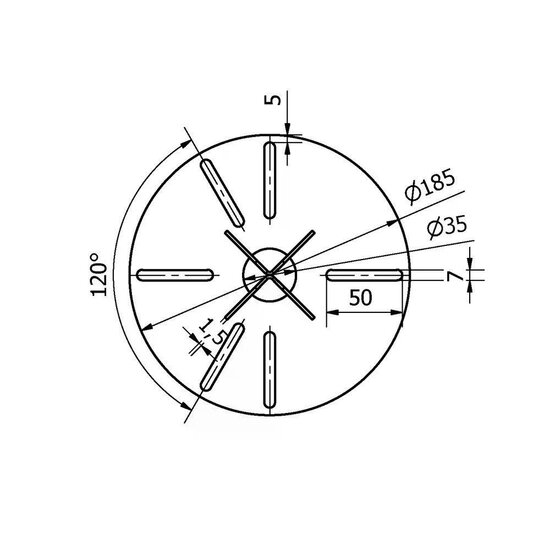 Verankering Spie Mini | Verzinkt | Ø18,5cm - Afbeelding 3