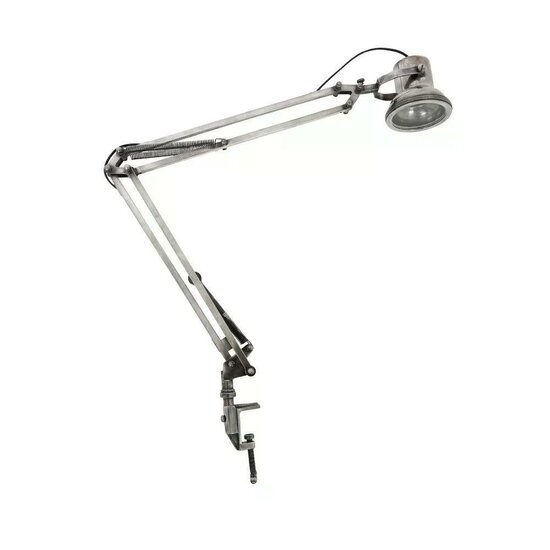 KS Cornell bureaulamp | Antiek zilver | H85cm