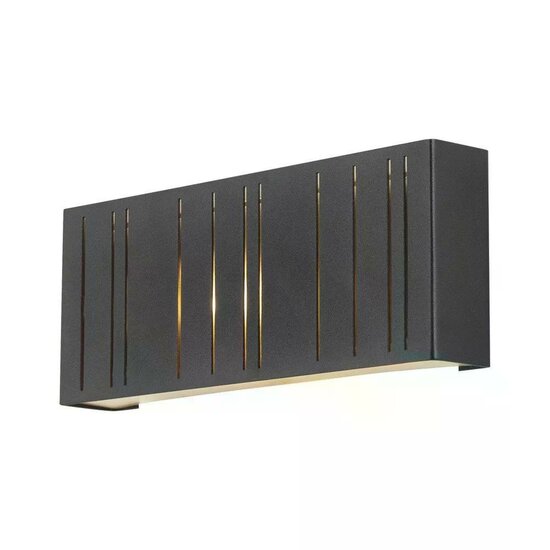 Fully Muurlamp Zwart | antraciet | E27 - Image 2