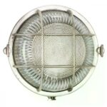 Nikkelkleurige Ocean 3 scheepslamp van massief messing