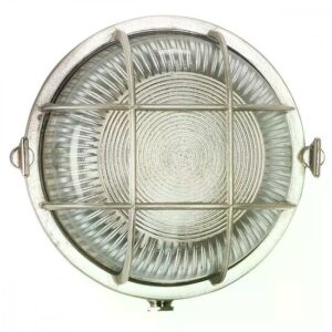 Nikkelkleurige Ocean 3 scheepslamp van massief messing