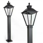 Staande buitenlamp Square XL | Zwart | 130cm