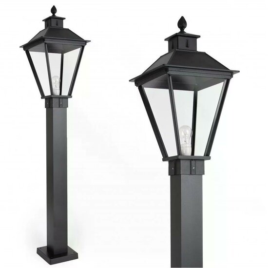 Staande buitenlamp Square XL | Zwart | 130cm