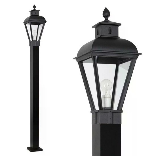 Laternenpfahl Vondel Schwarz 250cm